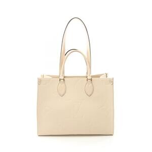 Louis Vuitton On the Go Tote Bag Empreinte Leather Ivory White